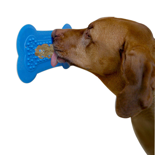 Lick Lick Pad Dog Accessories | Pet Shower Attachment | Dog Peanut Butter Lick Pad | Dog Bathing Station | Dog Bathing Supplies | Veterinarian Used | Suction to Wall | Large